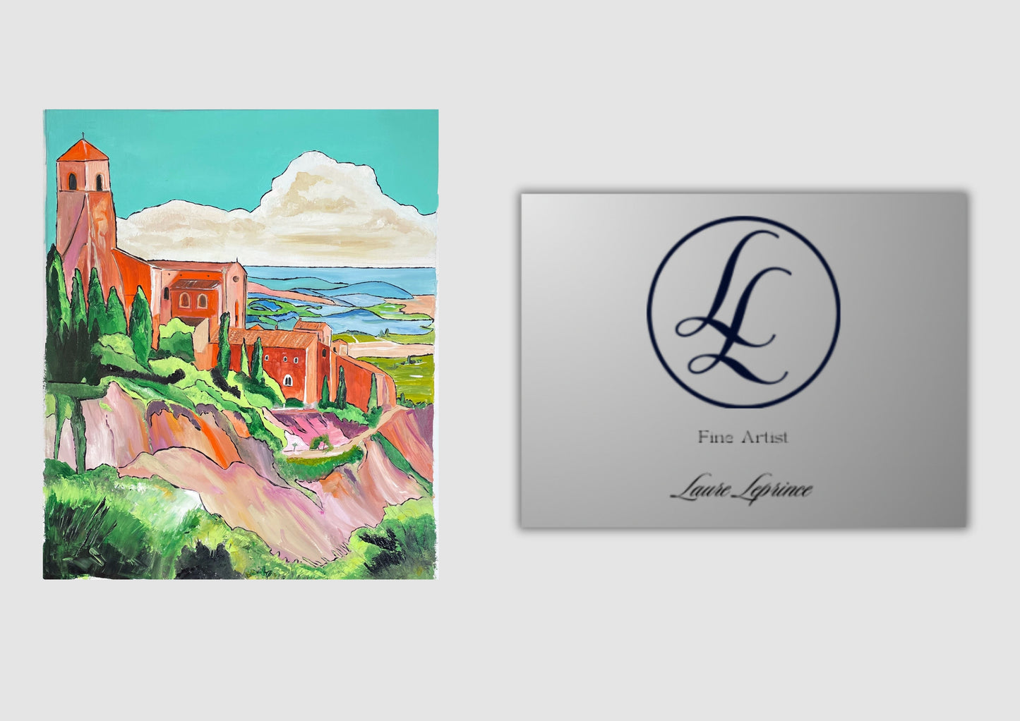 Peinture au Couteau œuvre Originale Numérique Roussillon