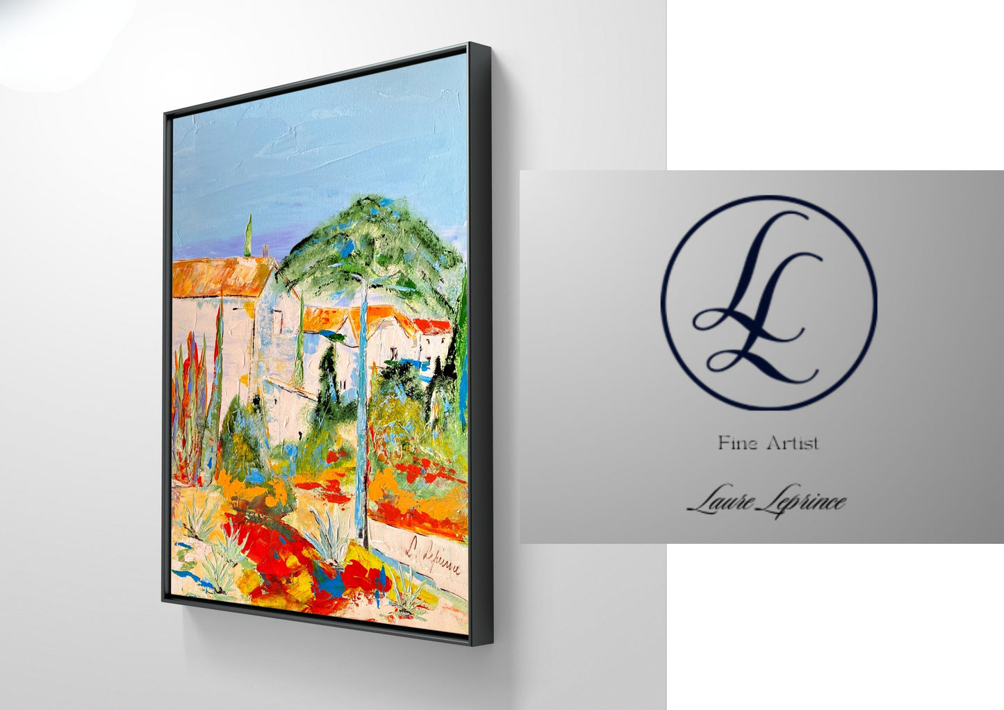 Peinture au Couteau œuvre Originale Numérique Mas Sud de France