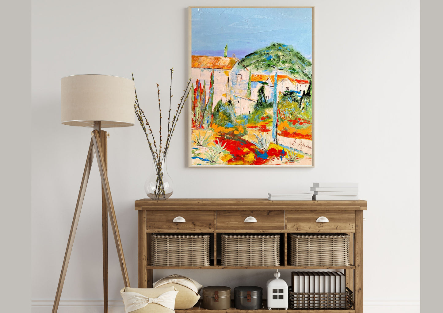 Peinture au Couteau œuvre Originale Numérique Mas Sud de France