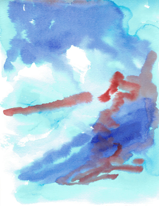 Aquarelle œuvre Originale en téléchargement | Coloriage inversé | Collection d'art thérapeutique 016