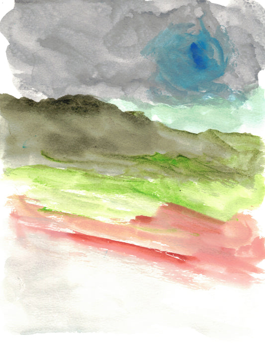 Aquarelle œuvre Originale en téléchargement | Coloriage inversé | Collection d'art thérapeutique 019