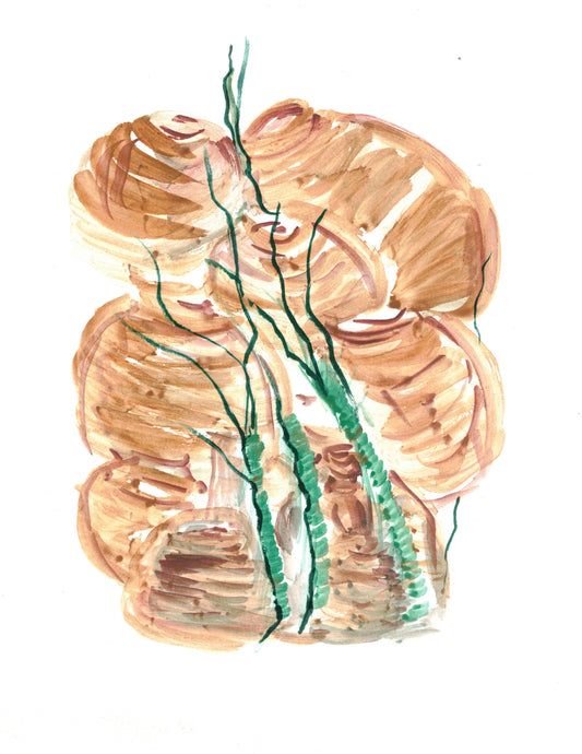Aquarelle œuvre Originale en téléchargement | Coloriage inversé | Collection d'art thérapeutique 112