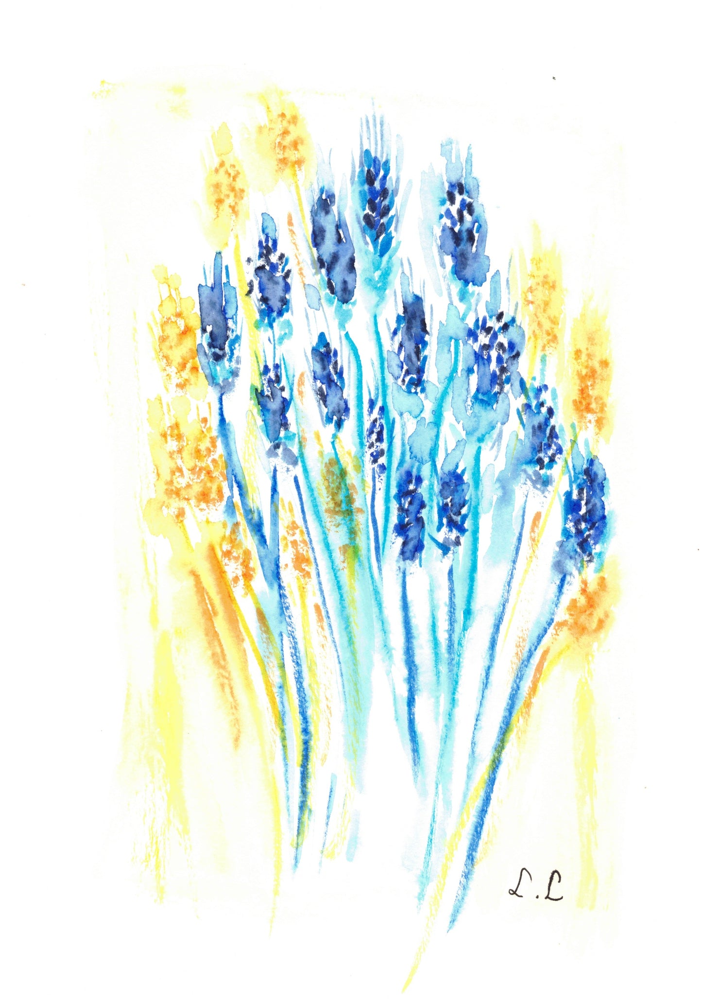 Aquarelle œuvre Originale Numérique 160
