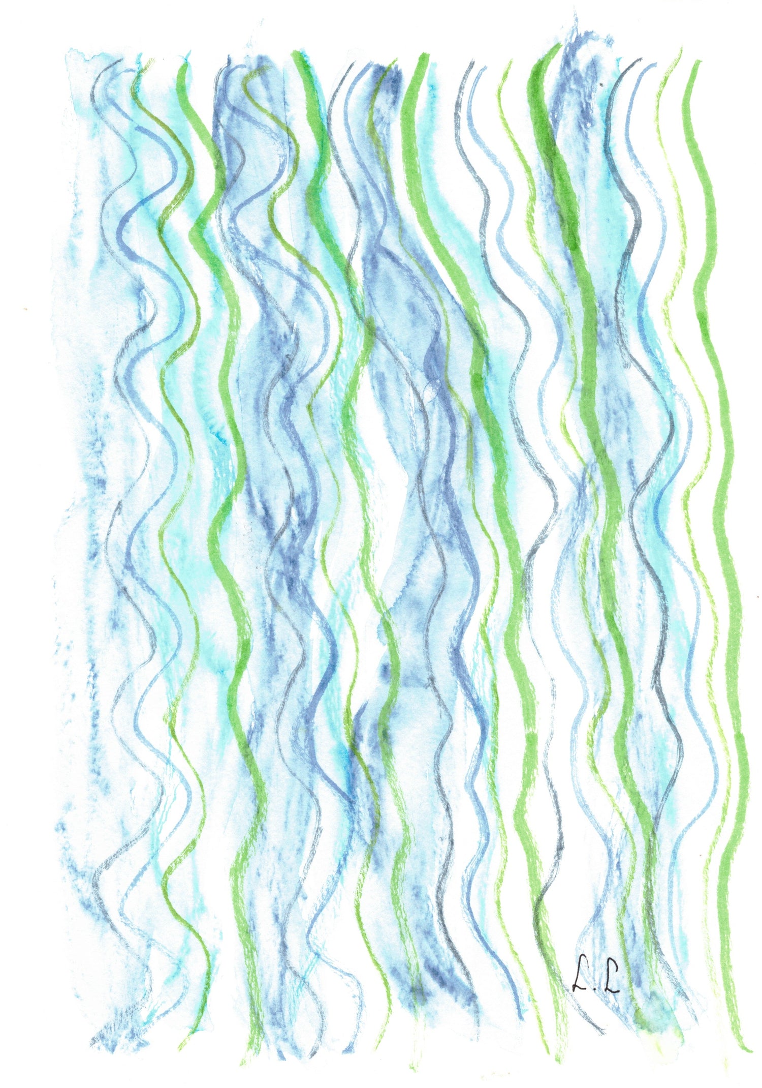 Aquarelle œuvre Originale Numérique 170