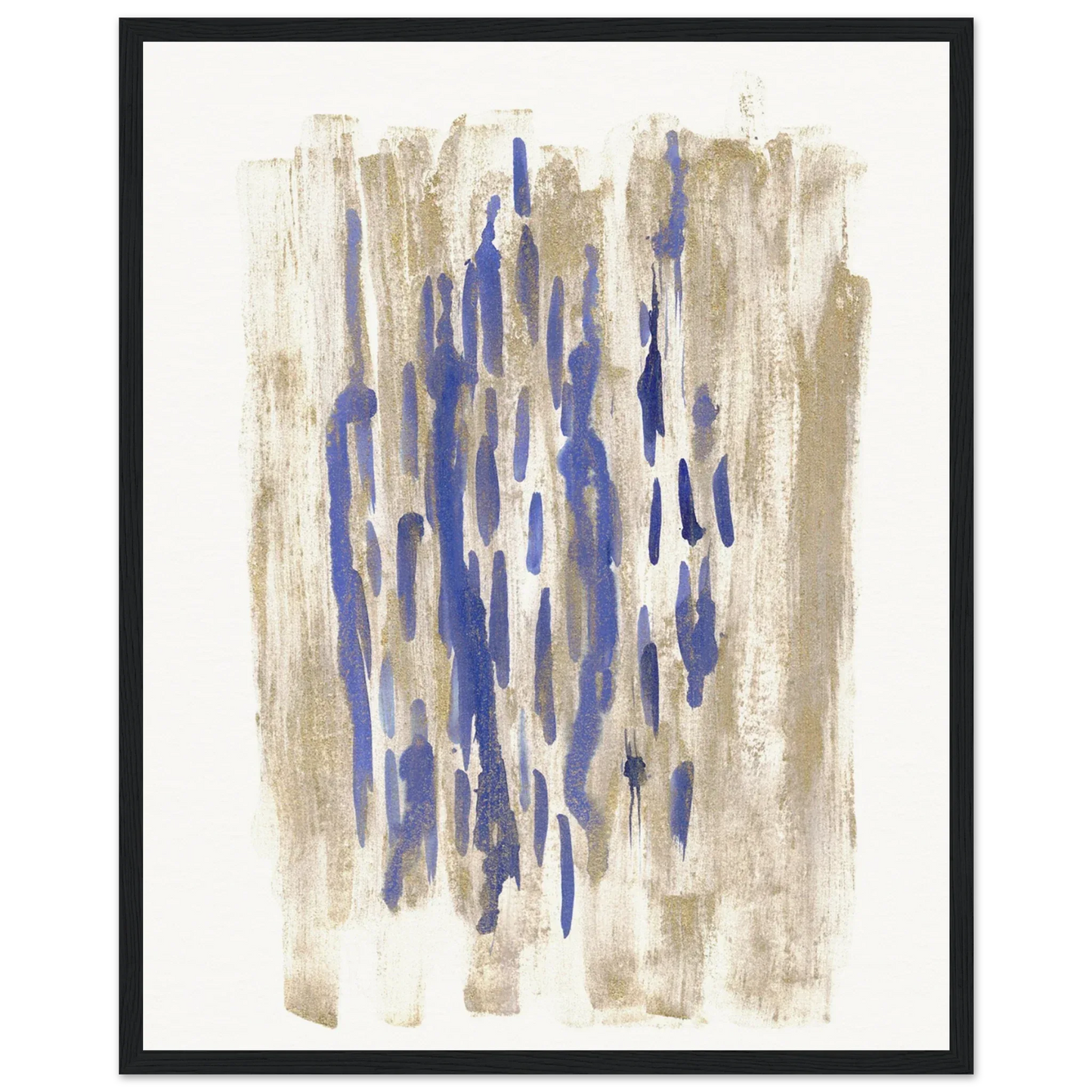 Affiche Encadrée Museum-Quality Matte Paper Wooden Framed Golden Drip - Laure Leprince - Artiste Peintre