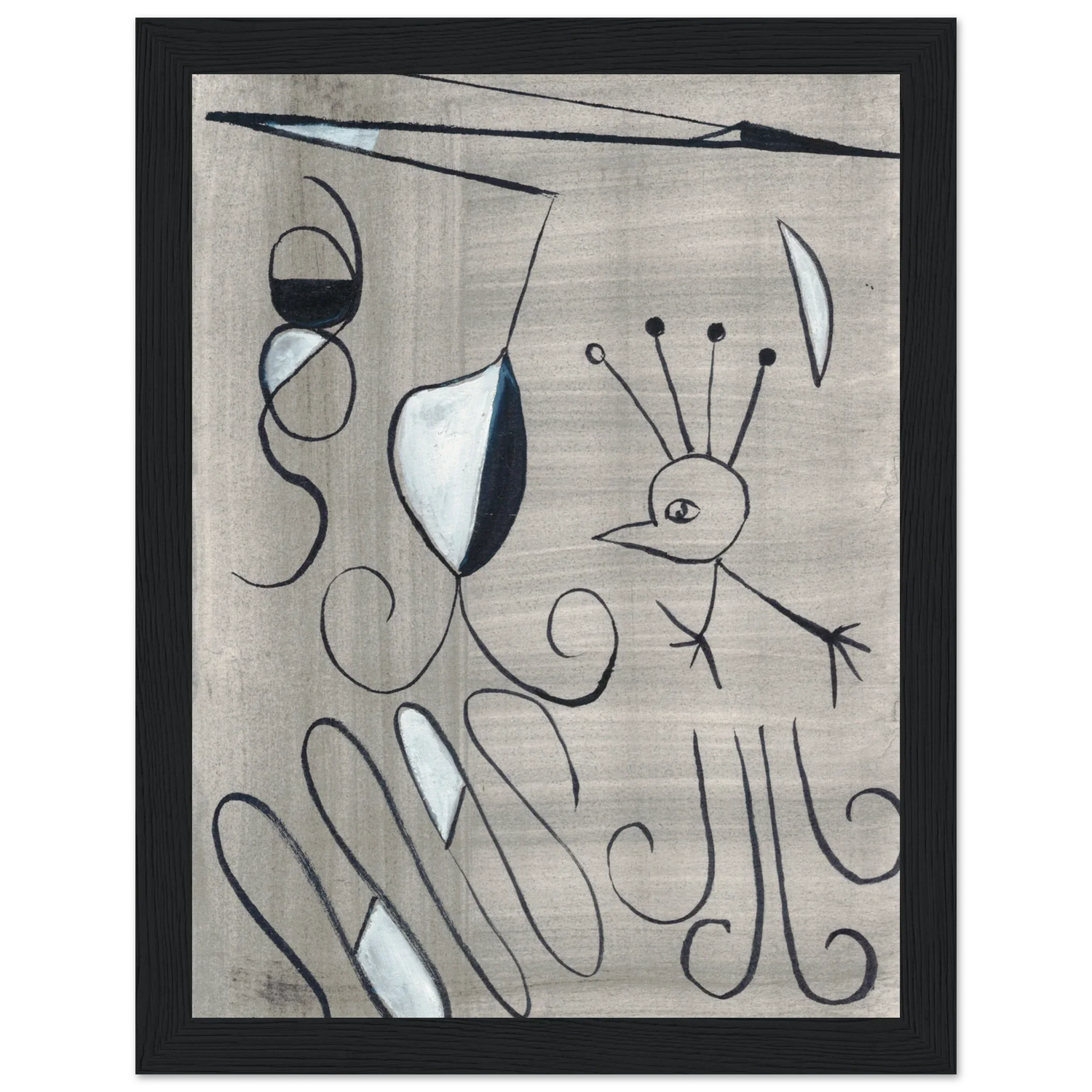 Affiche encadrée bois | Papier mat qualité musée | Aquarelle originale Laure Leprince - Laure Leprince - Artiste Peintre