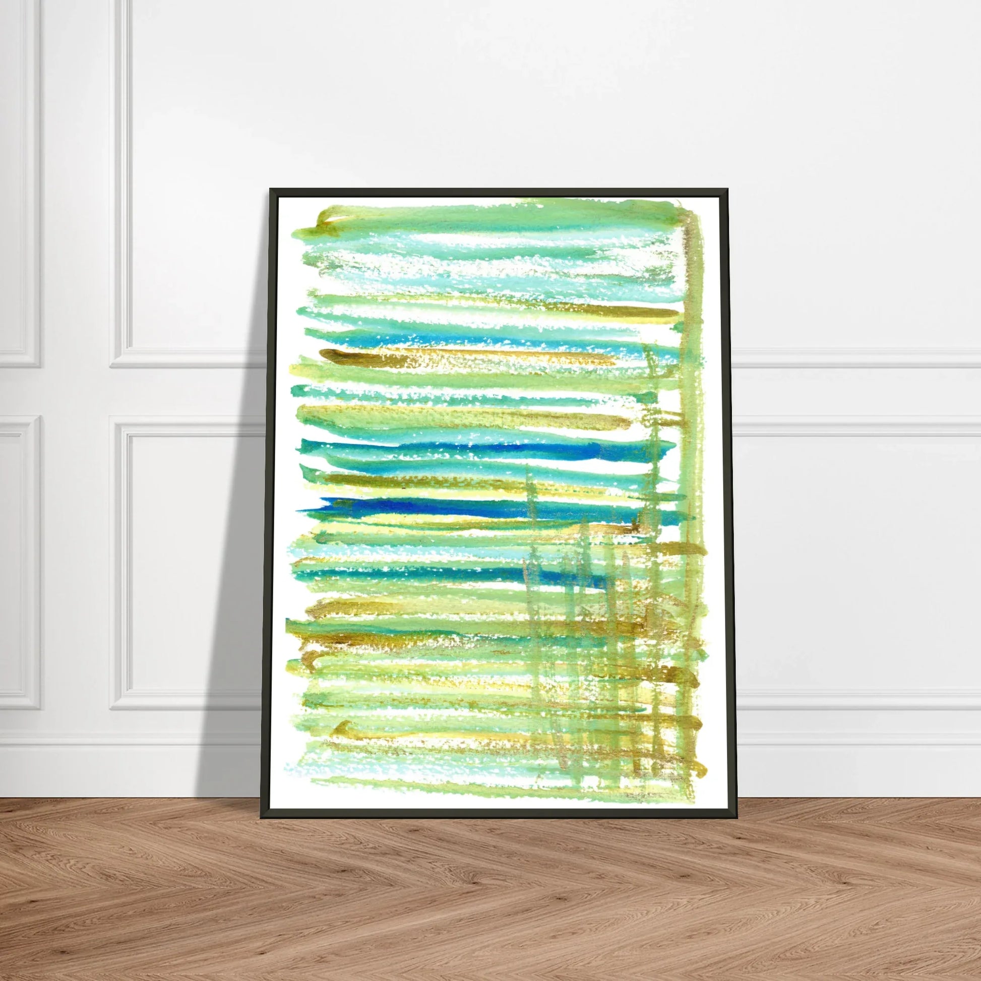 Classic Semi-Glossy Paper Metal Framed Poster Trame - Laure Leprince - Artiste Peintre