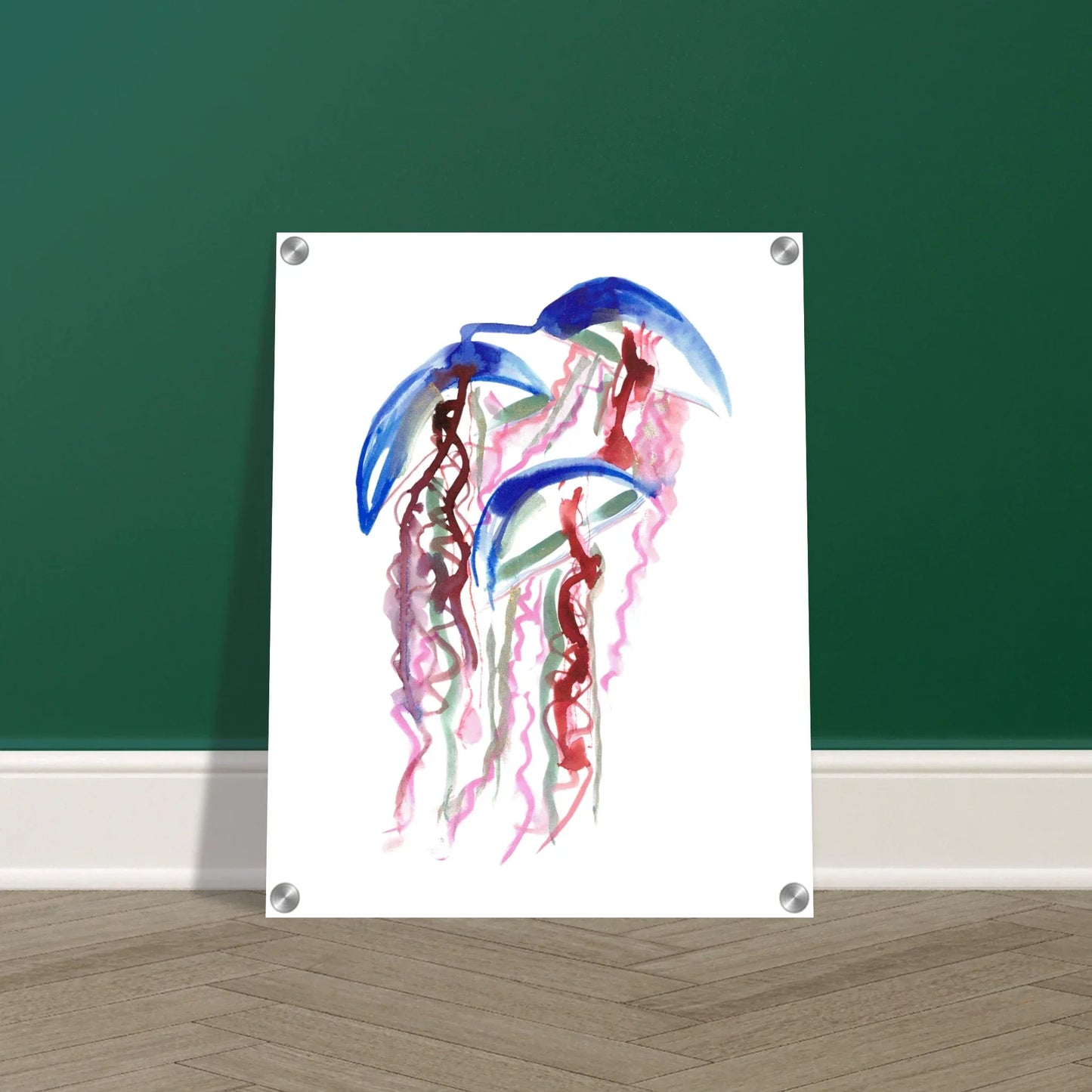 impression sur acrylique brillant Coral Dance contemporain par Laure Leprince - Laure Leprince - Artiste Peintre
