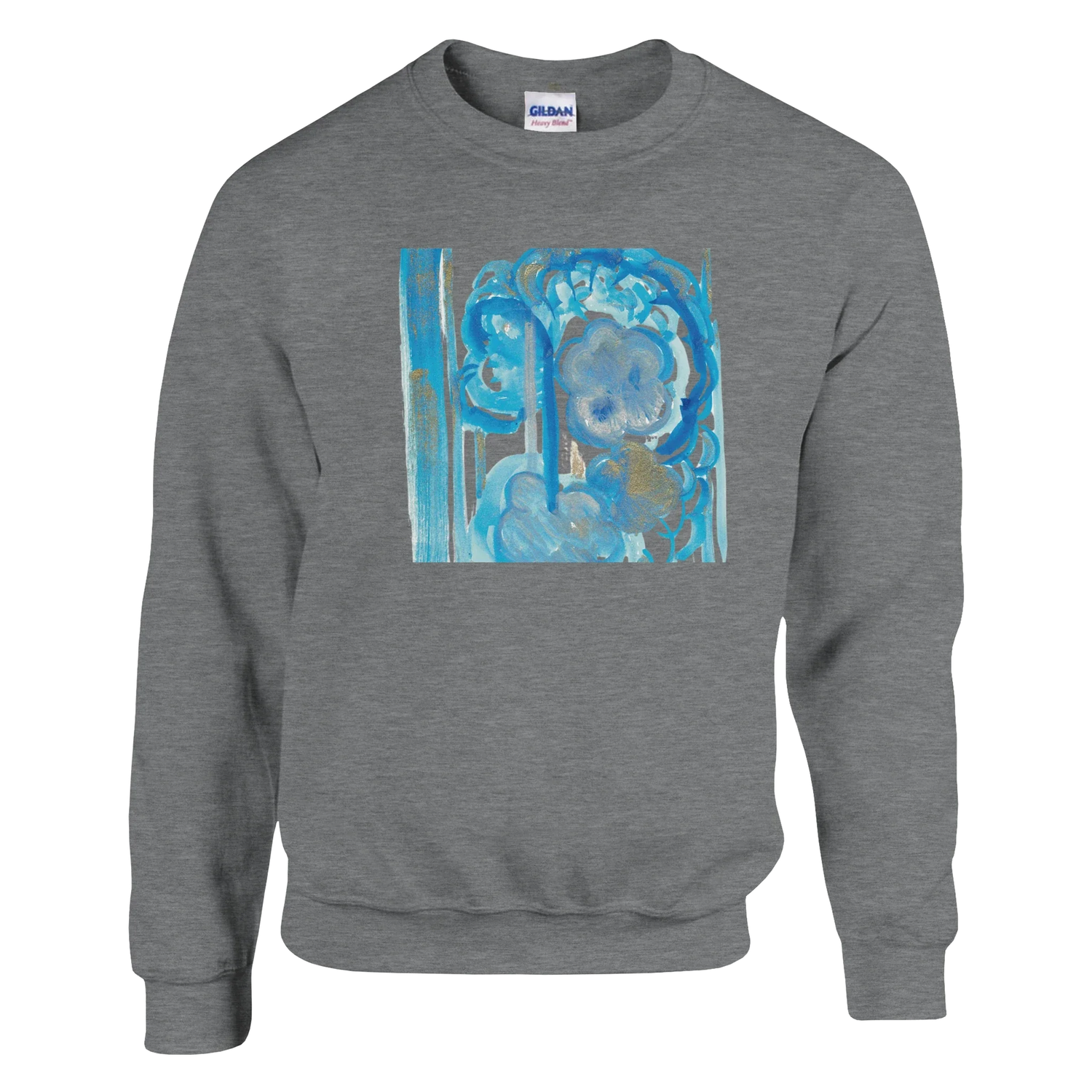 Sweatshirt Unisexe Classique Ocean Bloom – Impression Artistique Multicolore - Laure Leprince - Artiste Peintre