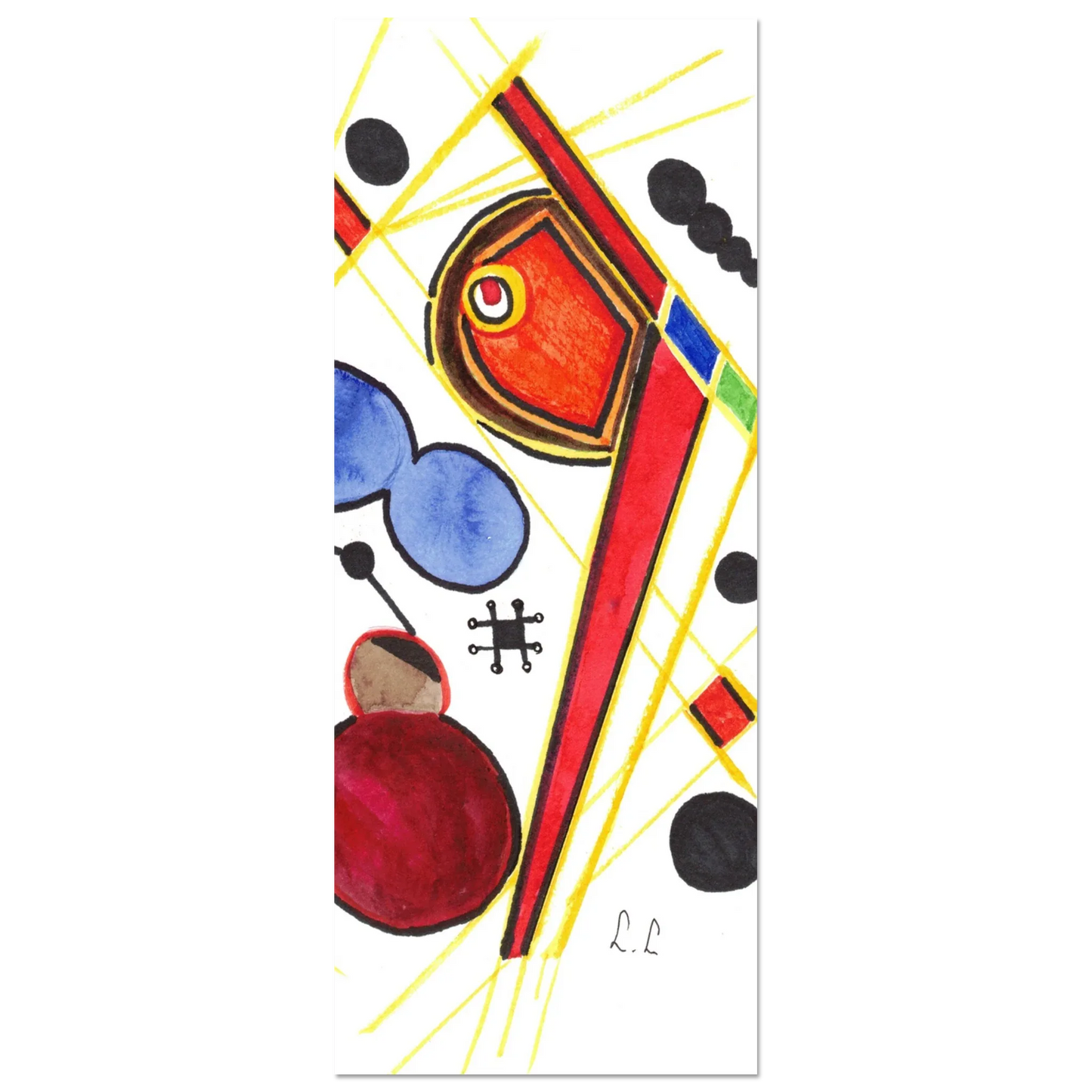 Affiche premium sur papier mat – Art mural de qualité supérieure - Laure Leprince - Artiste Peintre