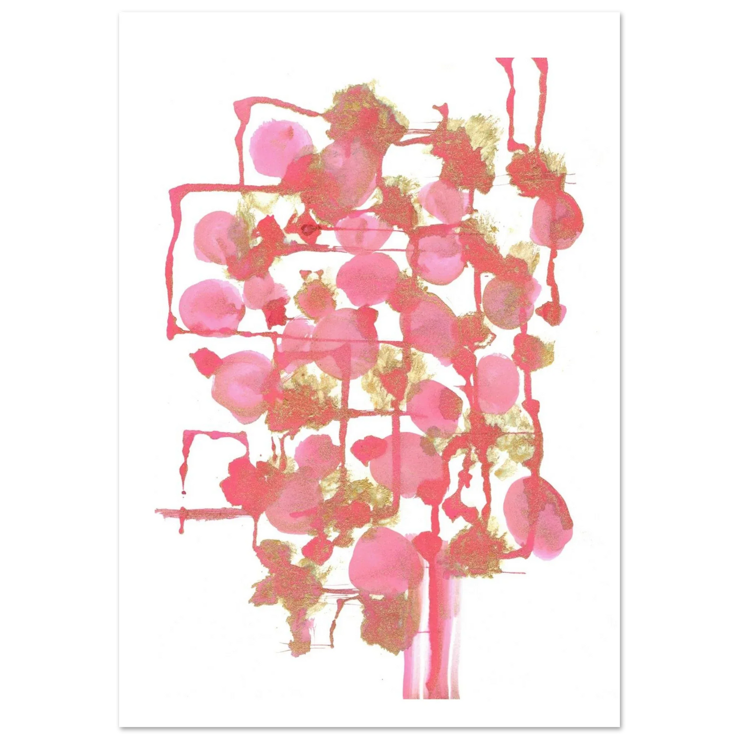 Premium Matte Paper Poster Aquarelle Originale RDJ3-11 - Laure Leprince - Artiste Peintre