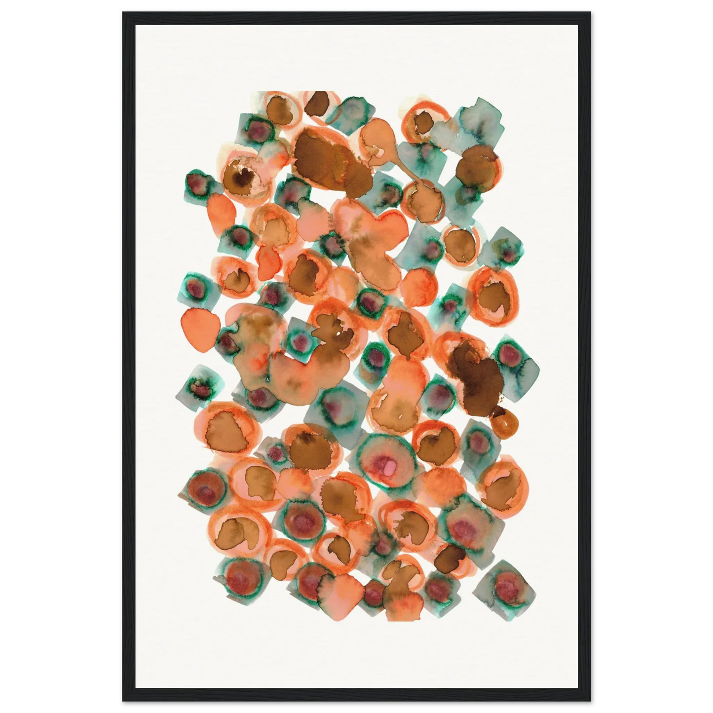 Museum-Quality Matte Paper Wooden Framed Poste Constellation D'ambre - Laure Leprince - Artiste Peintre