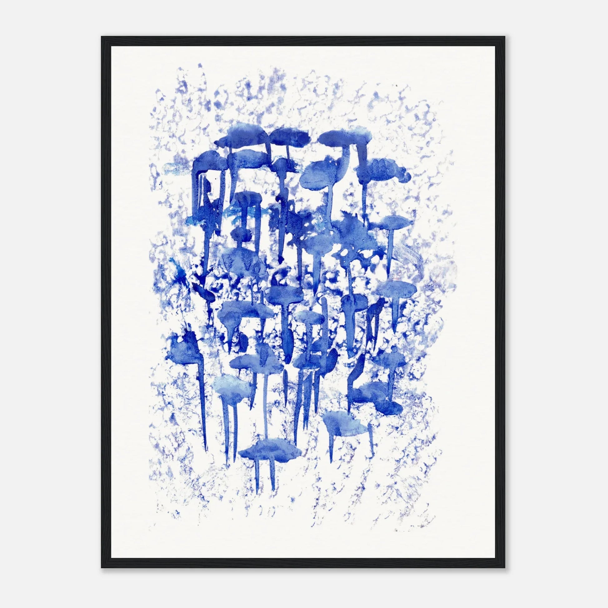 Affiche Encadrée Museum-Quality Matte Paper Wooden Framed Poste Forêt Indigo - Laure Leprince - Artiste Peintre