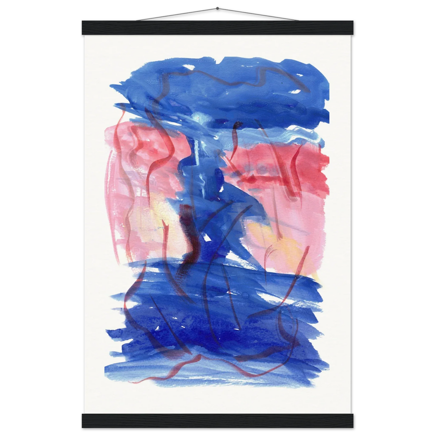 Museum-Quality Matte Paper Poster with Hanger Midnigth Siren - Laure Leprince - Artiste Peintre