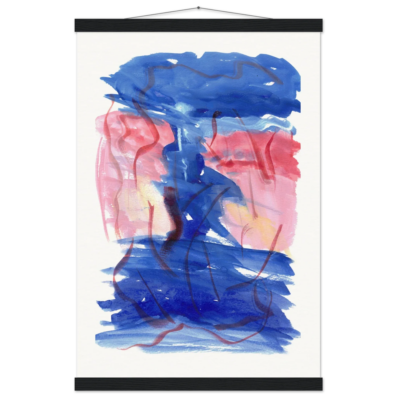 Museum-Quality Matte Paper Poster with Hanger Midnigth Siren - Laure Leprince - Artiste Peintre