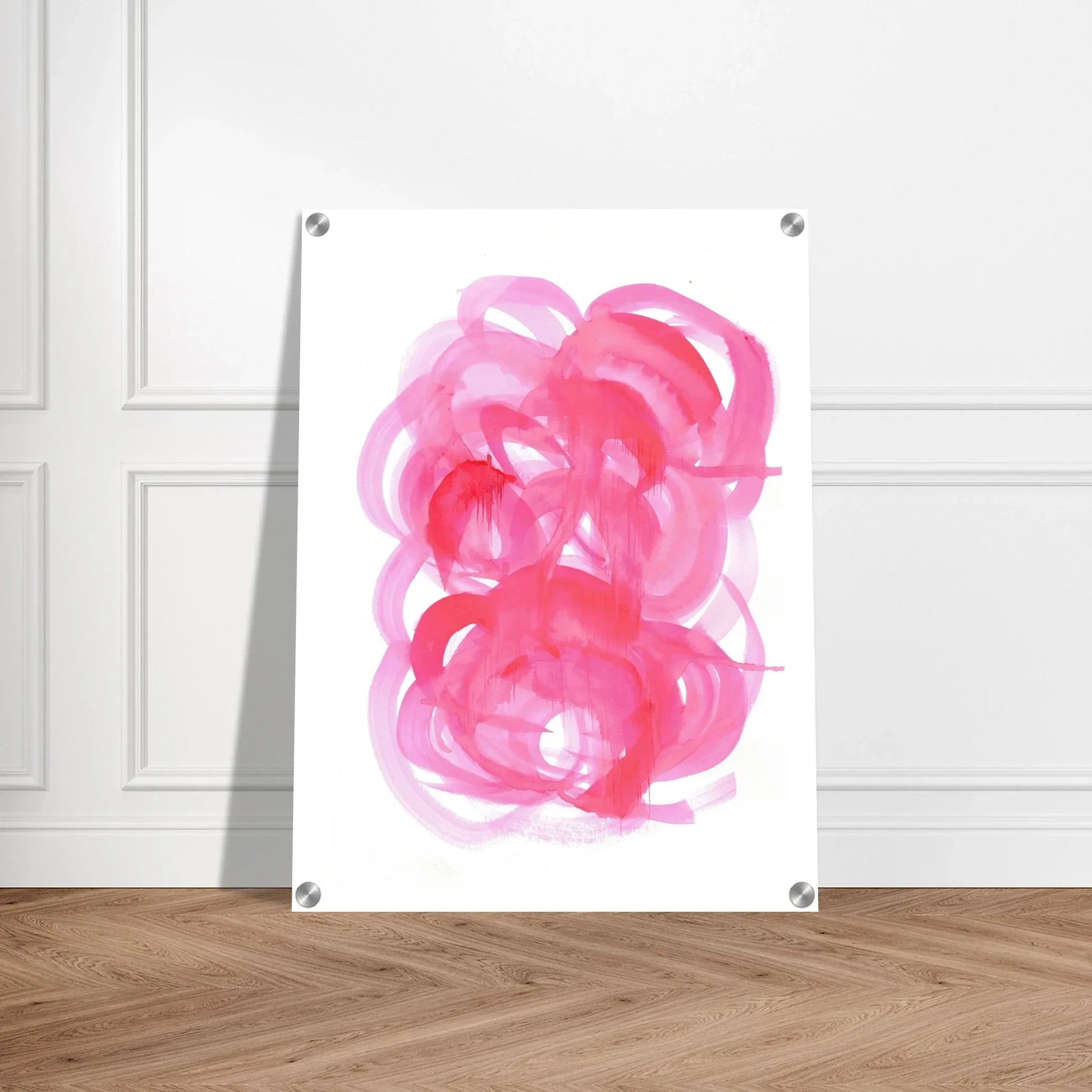 Impresion sur acrylique brillante Ruby Drift | Art contemporain par Laure Leprince - Laure Leprince - Artiste Peintre