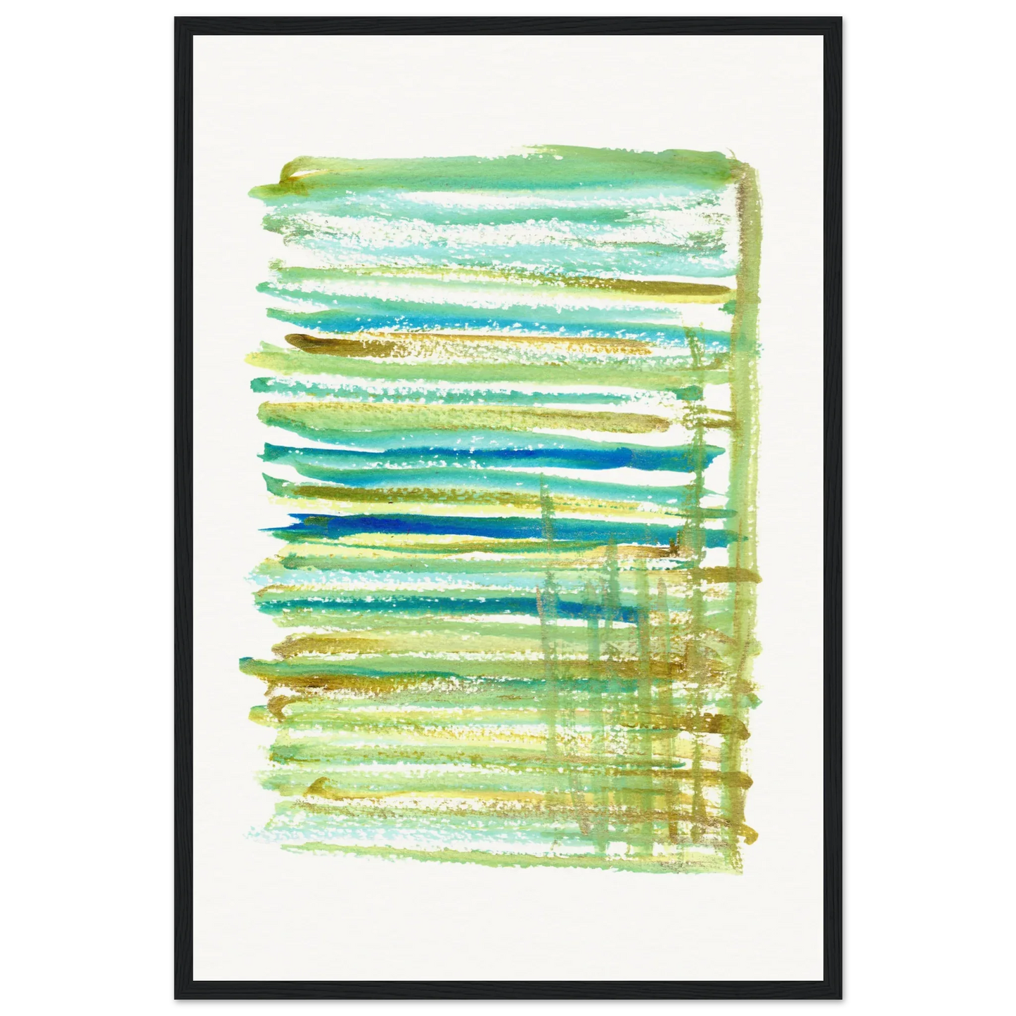 Affiche Encadrée Museum-Quality Matte Paper Wooden Framed Trames - Laure Leprince - Artiste Peintre