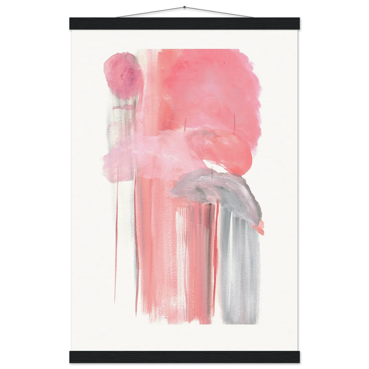 Museum-Quality Matte Paper Poster with Hanger Structures Carmines - Laure Leprince - Artiste Peintre