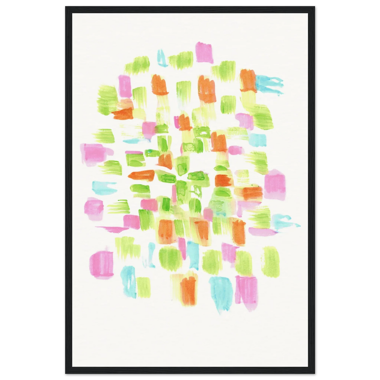 Affiche Encadrée Museum-Quality Matte Paper Wooden Framed Poste Pastel Mosaïc - Laure Leprince - Artiste Peintre