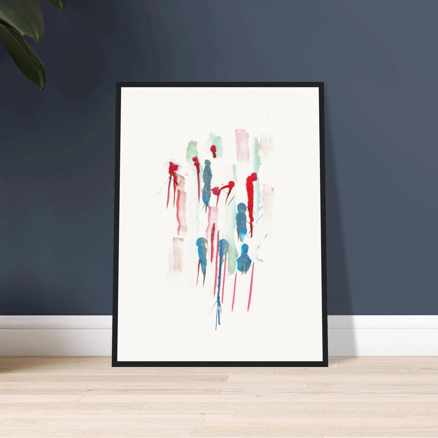 Museum-Quality Matte Paper Wooden Framed Poster Personnages - Laure Leprince - Artiste Peintre