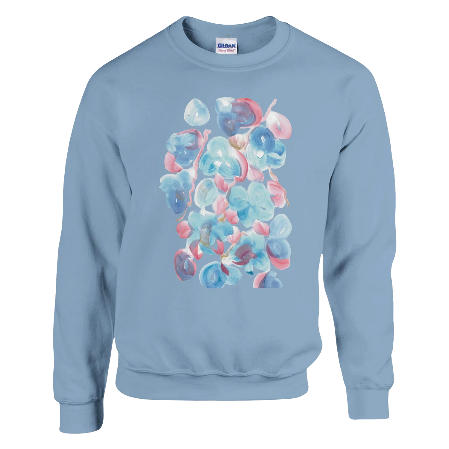 Sweatshirt Unisexe Classique Masque – Impression Artistique Multicolore - Laure Leprince - Artiste Peintre