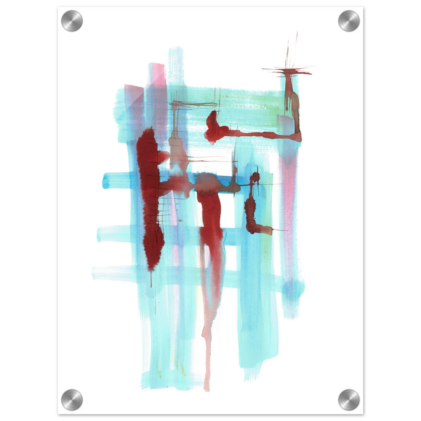 Impression sur acrylique brillante Structures Liquides | Art contemporain par Laure Leprince - Laure Leprince - Artiste Peintre