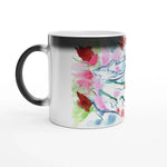 Mug magique en céramique 325 ml Floral– Révèlez votre motif à la chaleur - Laure Leprince - Artiste Peintre