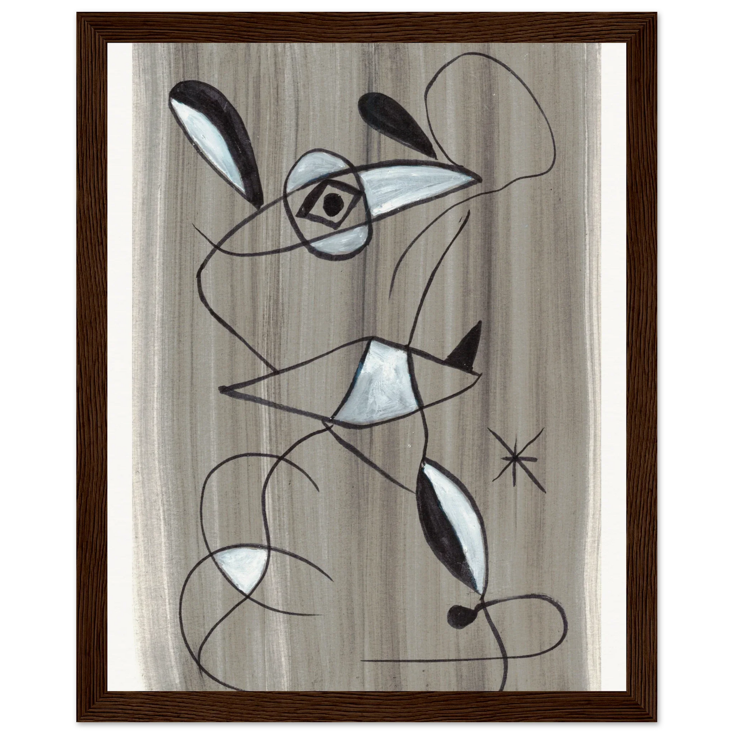 Affiche encadrée bois | Papier mat qualité musée | Aquarelle originale Laure Leprince - Laure Leprince - Artiste Peintre