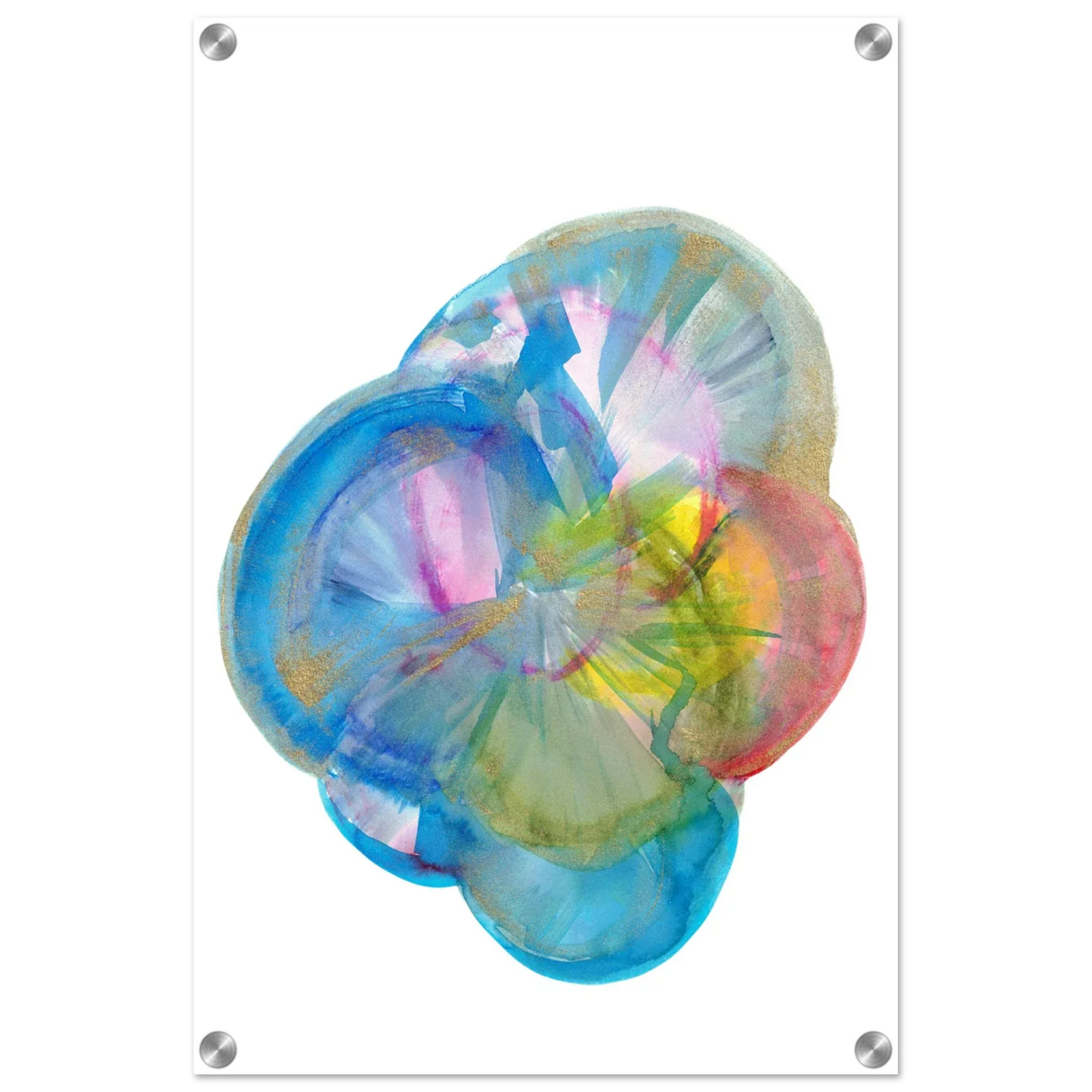 Impression sur acrylique brillante Crystal Bloom | Art contemporain par Laure Leprince - Laure Leprince - Artiste Peintre