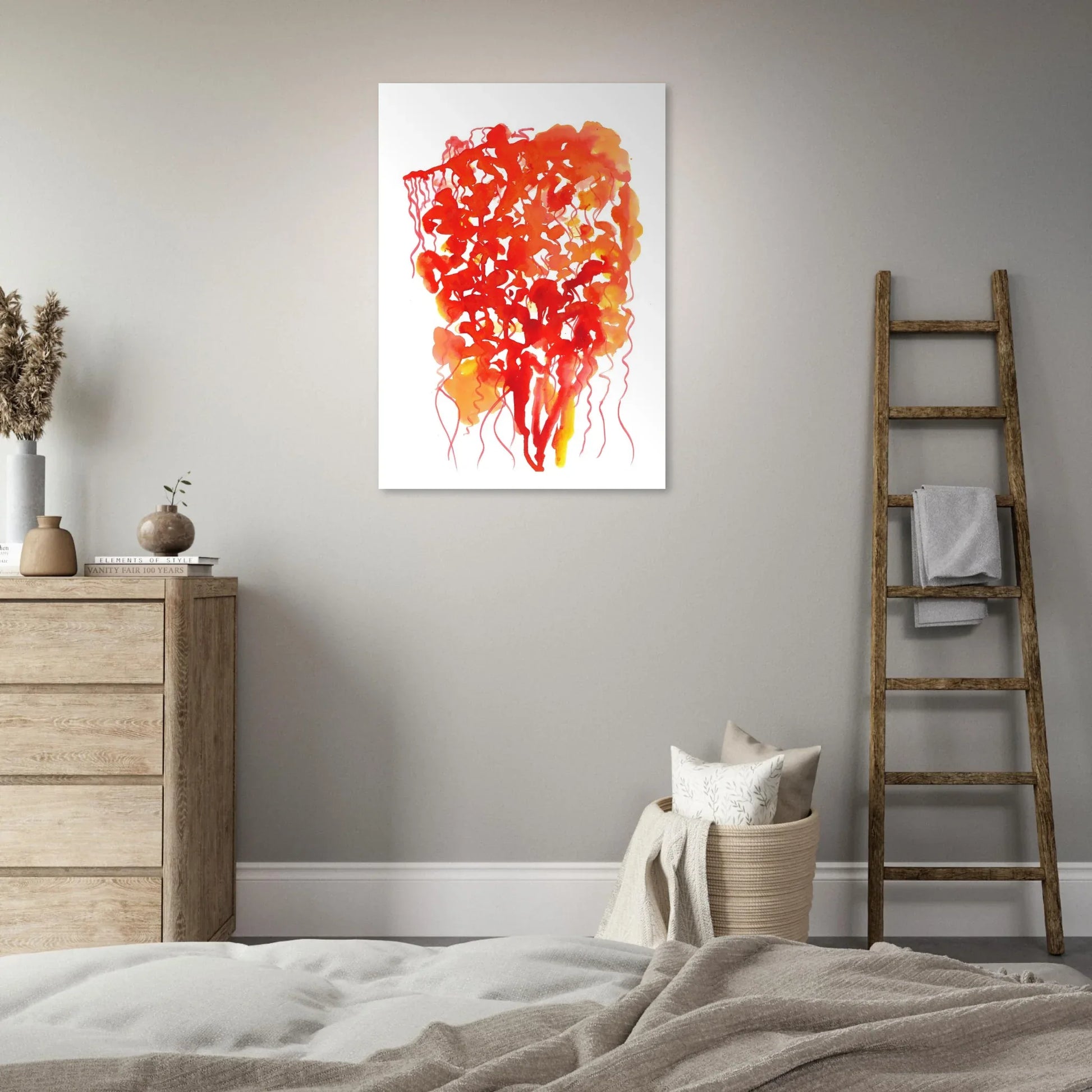 Premium Matte Paper Poster Aquarelle Originale RDJ3-13 - Laure Leprince - Artiste Peintre