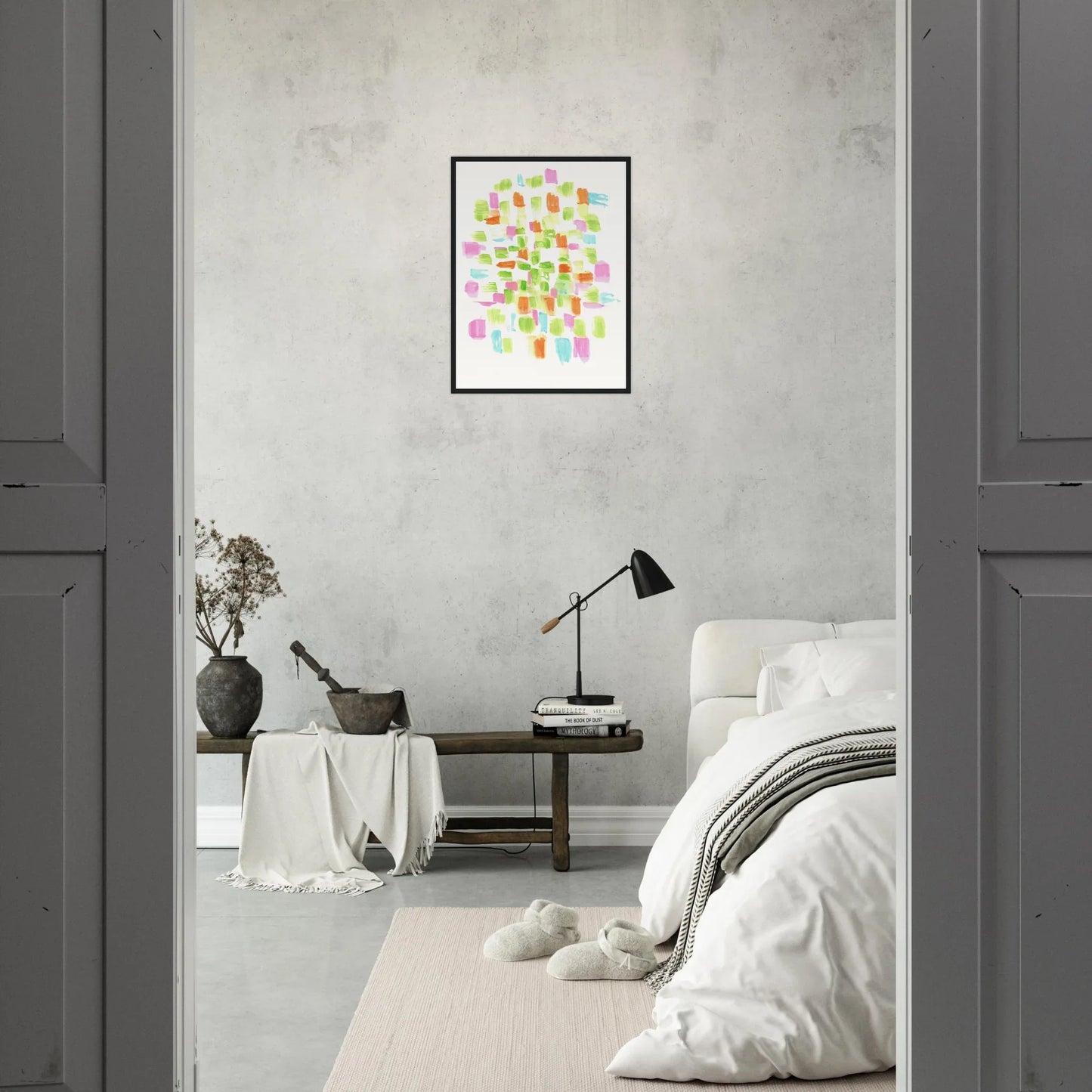 Affiche Encadrée Museum-Quality Matte Paper Wooden Framed Poste Pastel Mosaïc - Laure Leprince - Artiste Peintre