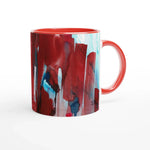 Mug Céramique Blanc 325ml Intérieur Coloré - Crimson Tower Personnalisable - Laure Leprince - Artiste Peintre