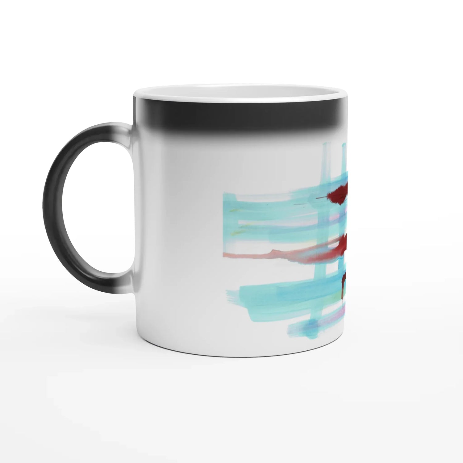 Mug magique en céramique 325 ml Structures Liquides – Révèlez votre motif à la chaleur - Laure Leprince - Artiste Peintre