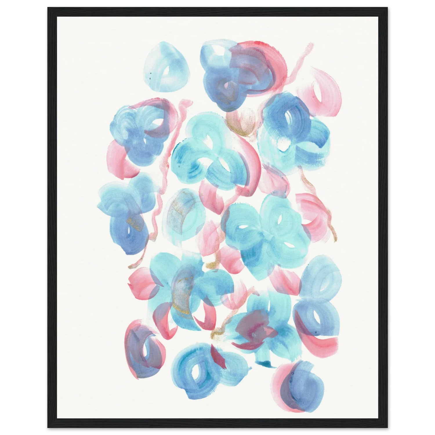 Affiche Encadrée Museum-Quality Matte Paper Wooden Framed Masque - Laure Leprince - Artiste Peintre