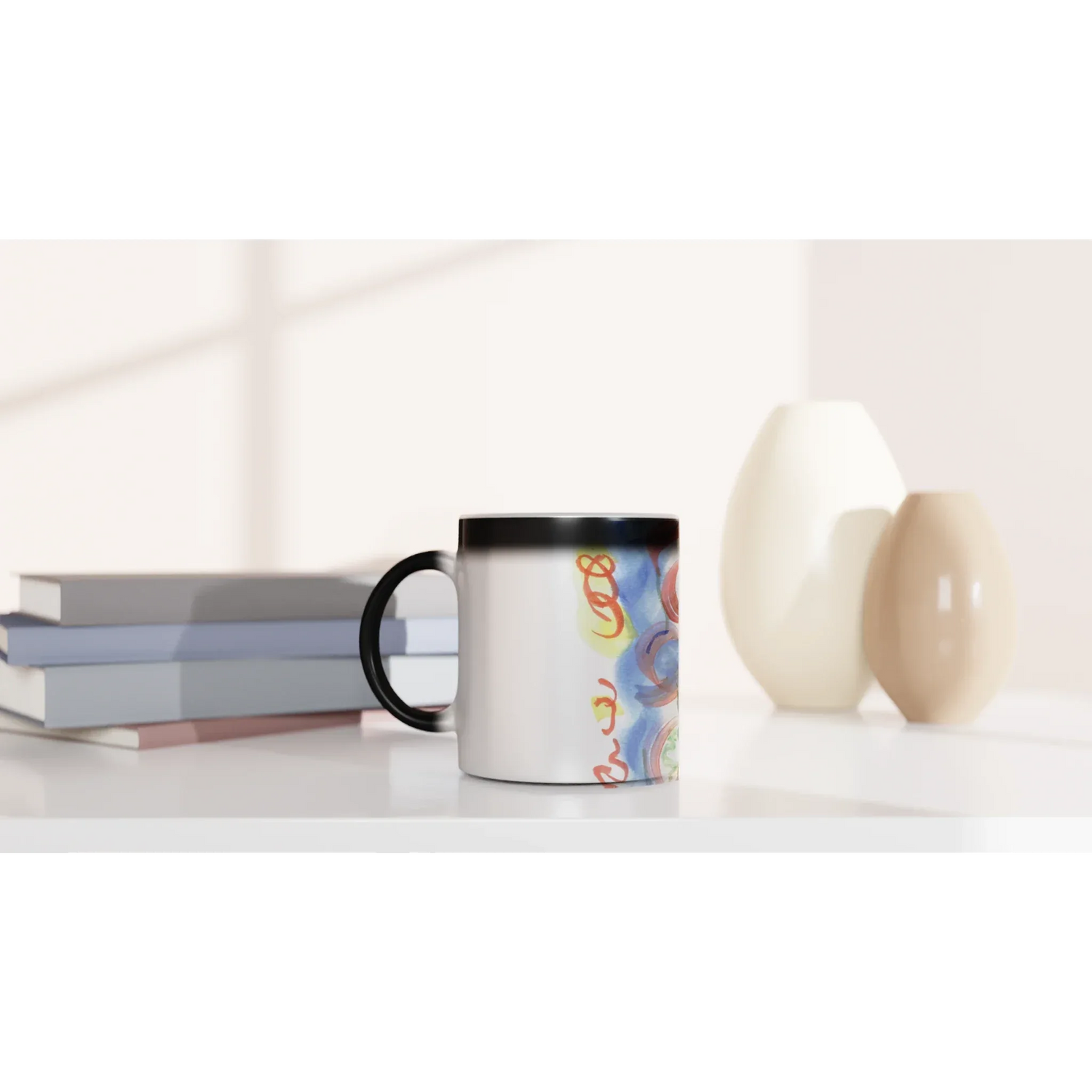 Mug magique en céramique 325 ml – Révèlez votre motif à la chaleur Urban Parade - Laure Leprince - Artiste Peintre