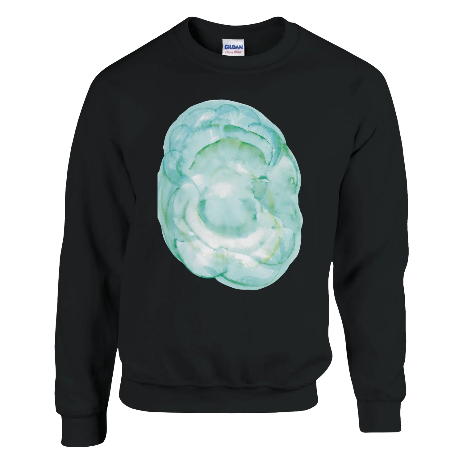 Sweatshirt Unisexe Classique Aqua Bloom – Impression Artistique Multicolore - Laure Leprince - Artiste Peintre