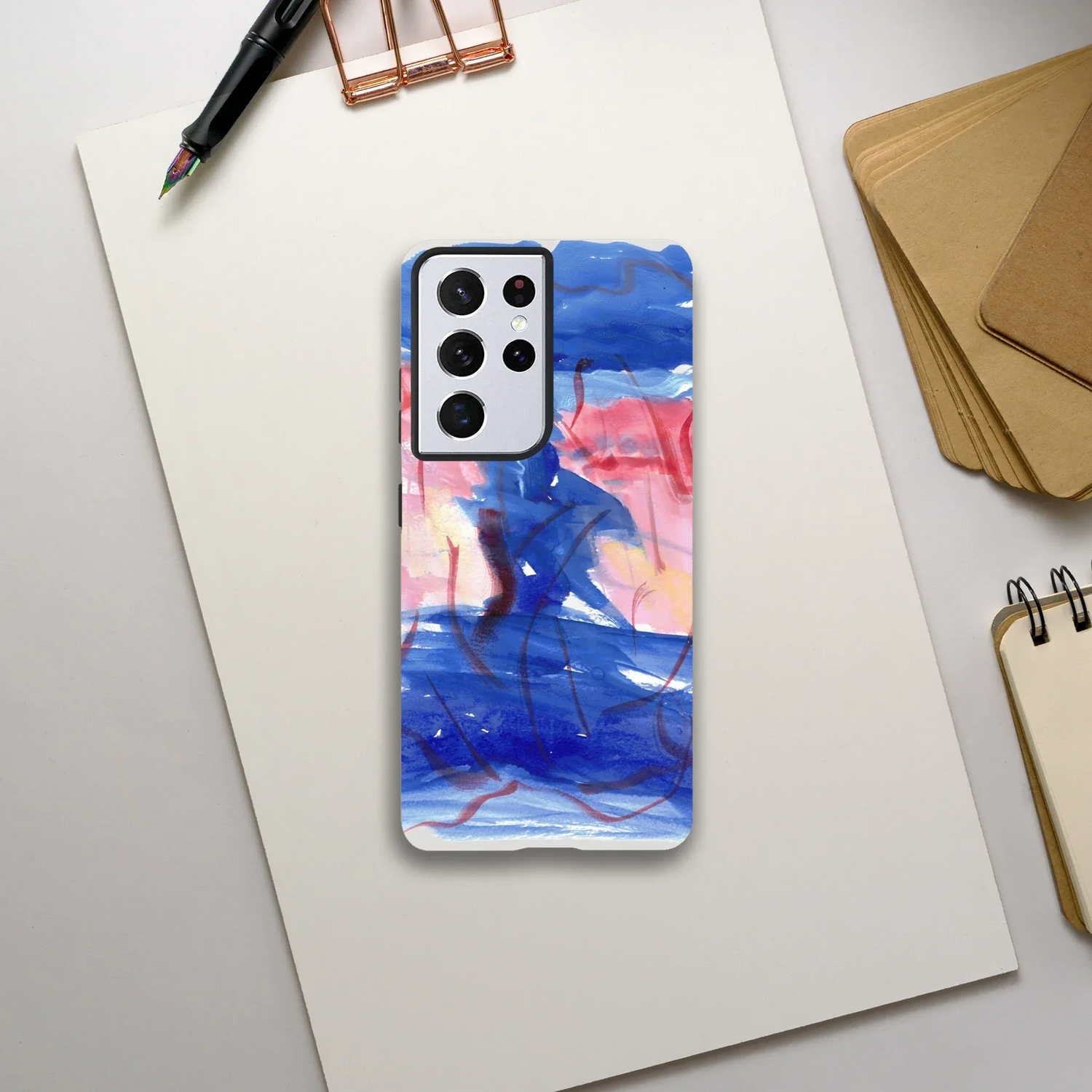 Premium Samsung Tough Case – Design Artistique Midnight Siren - Laure Leprince - Artiste Peintre