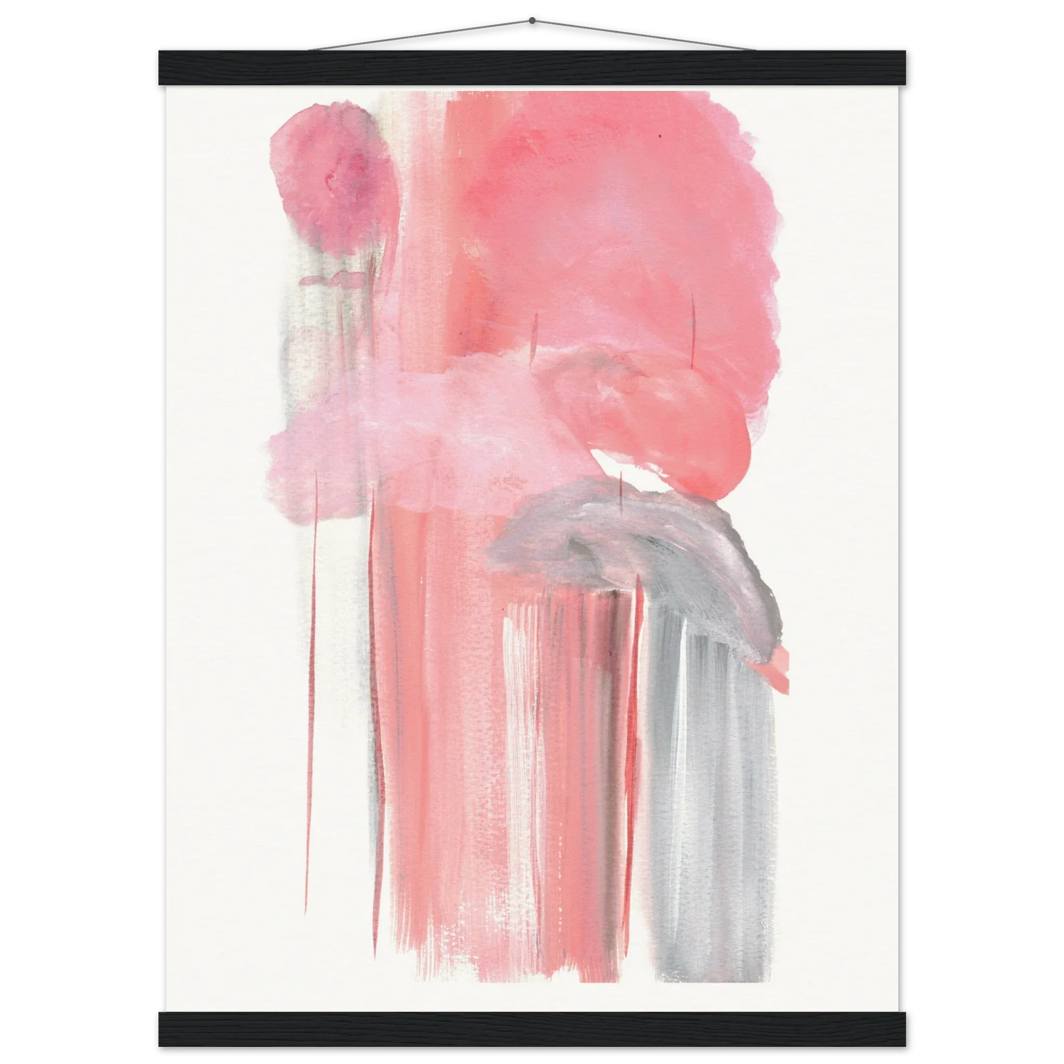 Museum-Quality Matte Paper Poster with Hanger Structures Carmines - Laure Leprince - Artiste Peintre