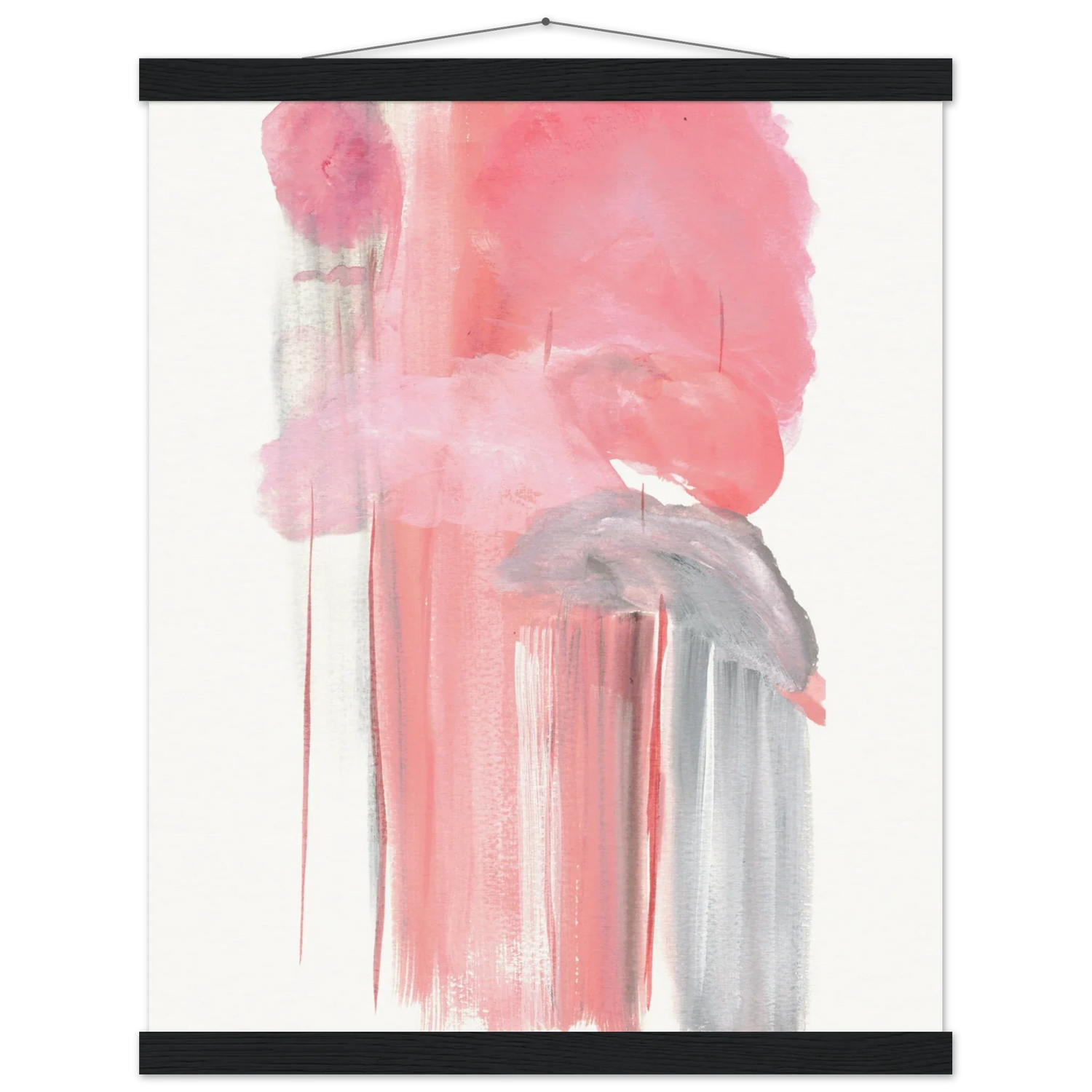 Museum-Quality Matte Paper Poster with Hanger Structures Carmines - Laure Leprince - Artiste Peintre