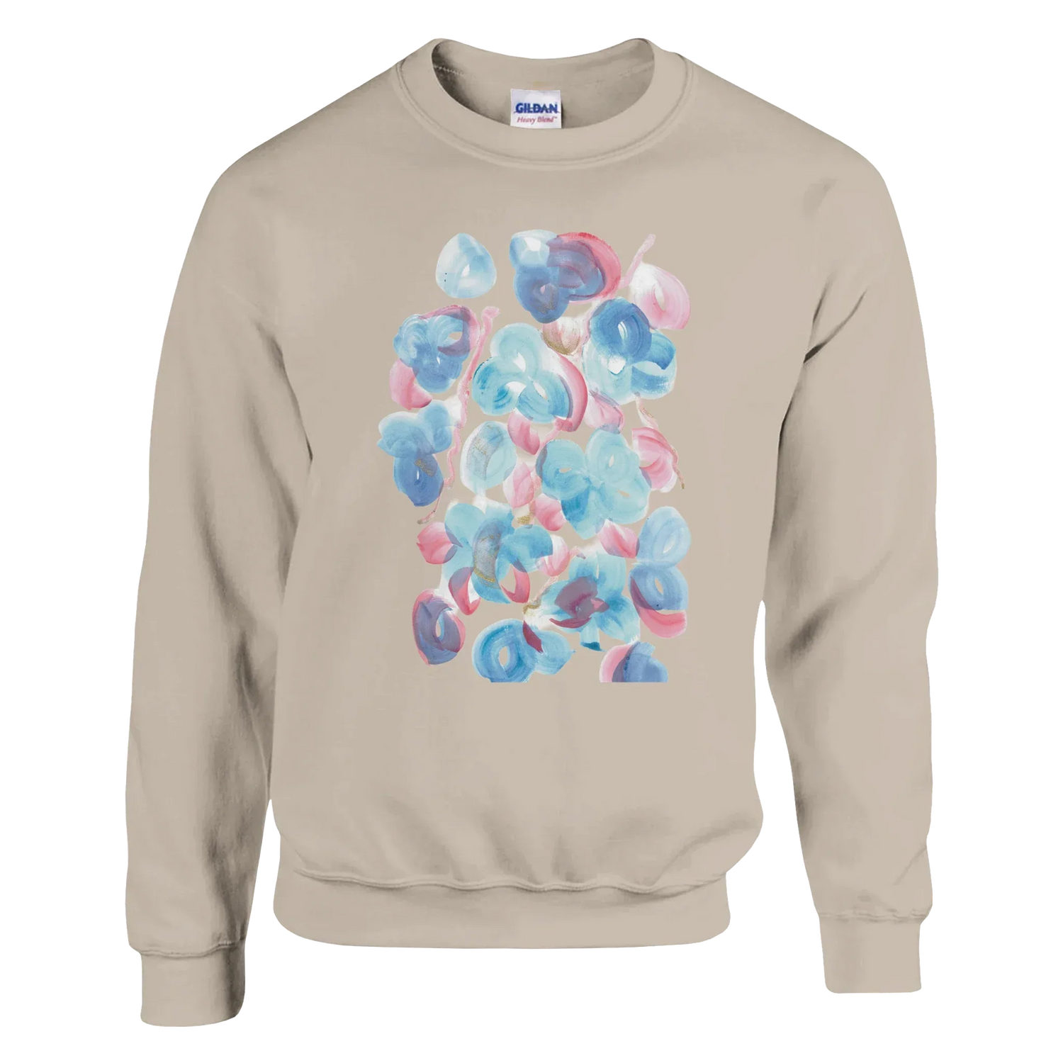 Sweatshirt Unisexe Classique Masque – Impression Artistique Multicolore - Laure Leprince - Artiste Peintre