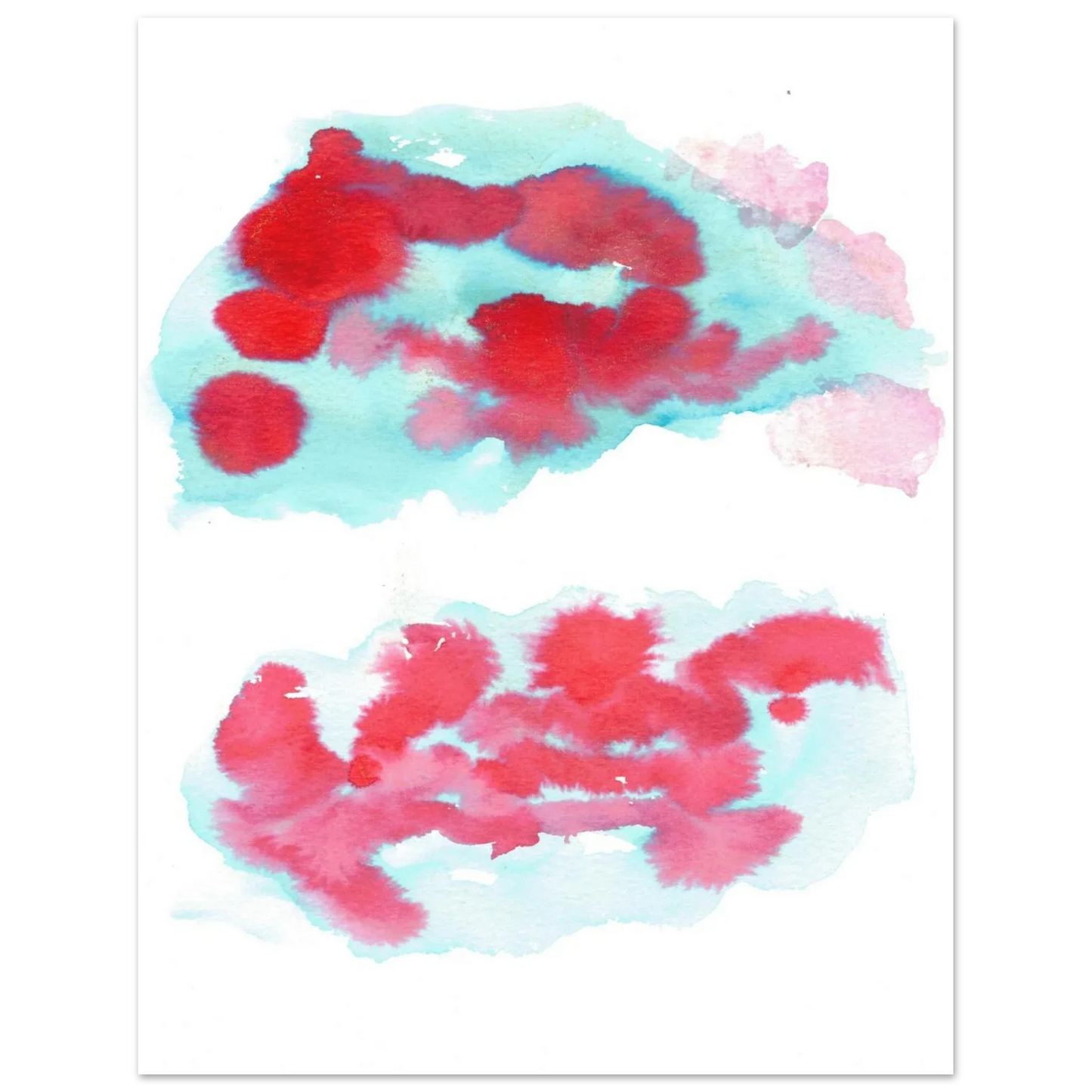 Premium Matte Paper Poster Aquarelle Originale RDJ3-7 - Laure Leprince - Artiste Peintre