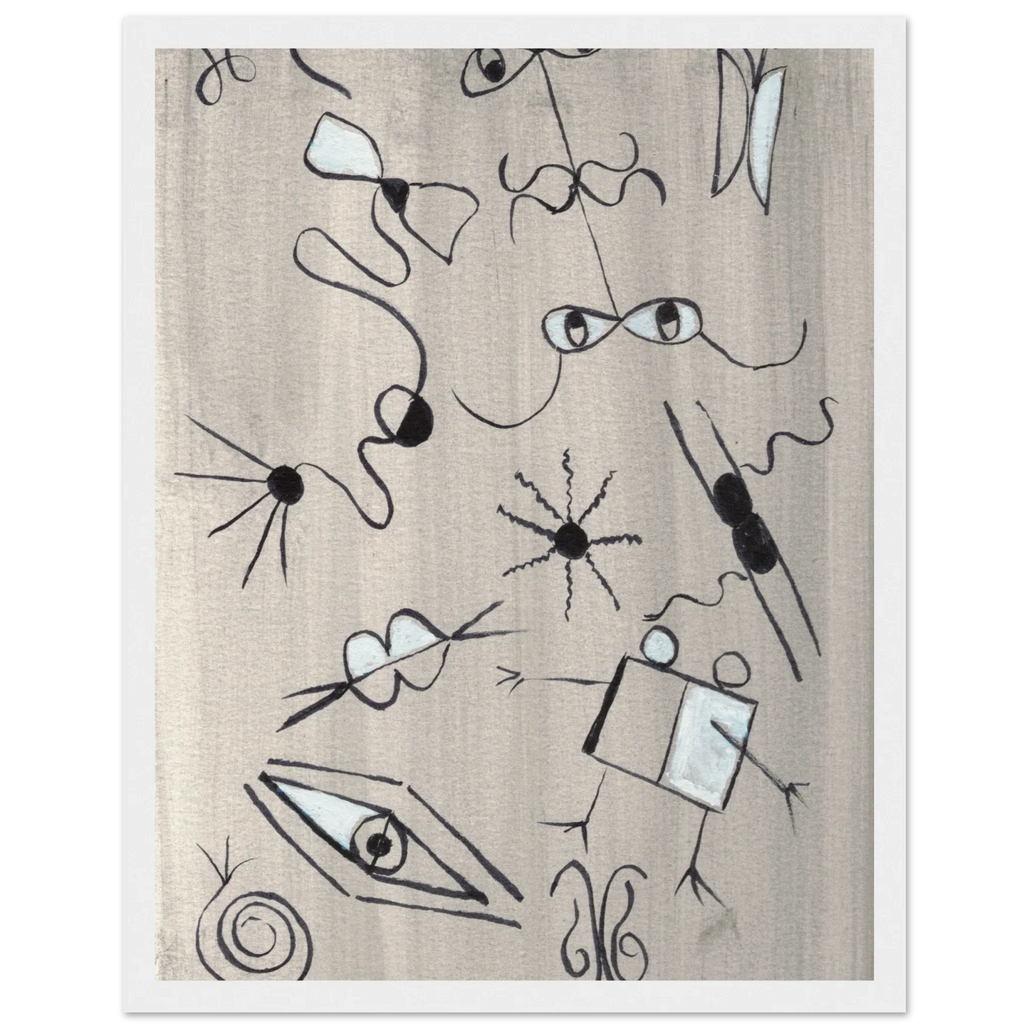 Affiche encadrée bois | Papier mat qualité musée | Aquarelle originale Laure Leprince - Laure Leprince - Artiste Peintre