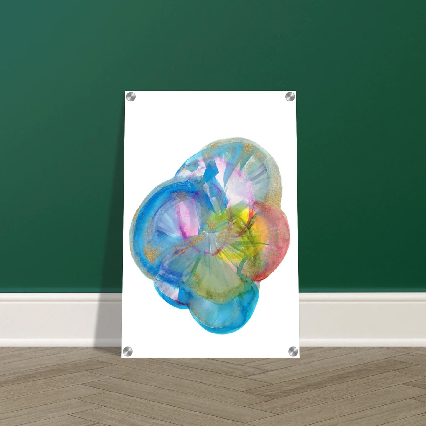 Impression sur acrylique brillante Crystal Bloom | Art contemporain par Laure Leprince - Laure Leprince - Artiste Peintre