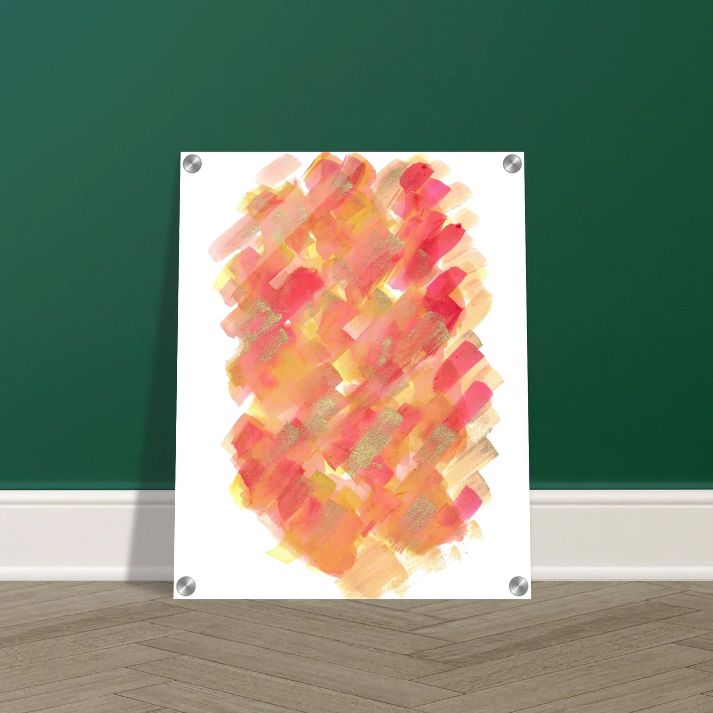 Impression sur acrylique brillante Sunset Ember| Art contemporain par Laure Leprince - Laure Leprince - Artiste Peintre