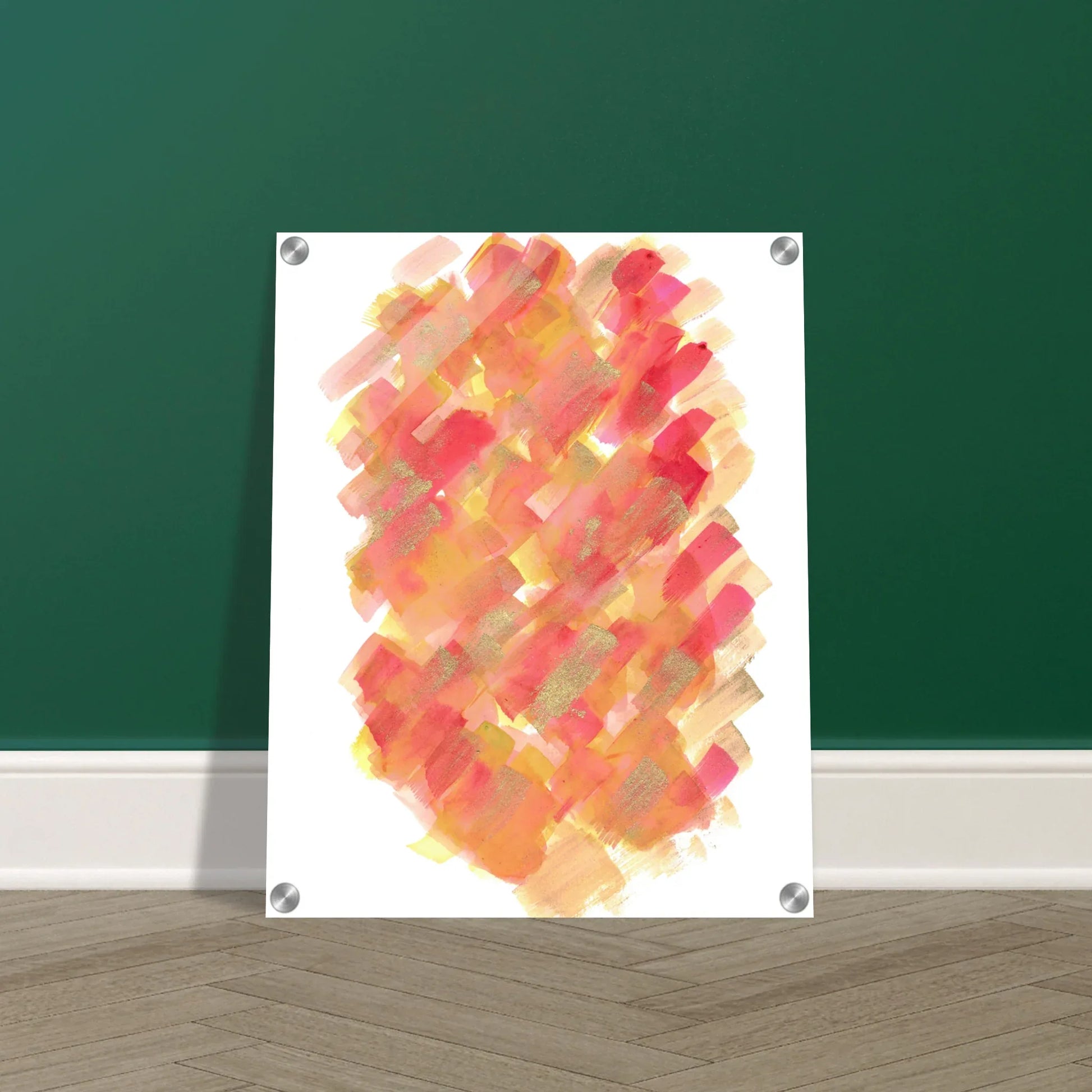Impression sur acrylique brillante Sunset Ember| Art contemporain par Laure Leprince - Laure Leprince - Artiste Peintre