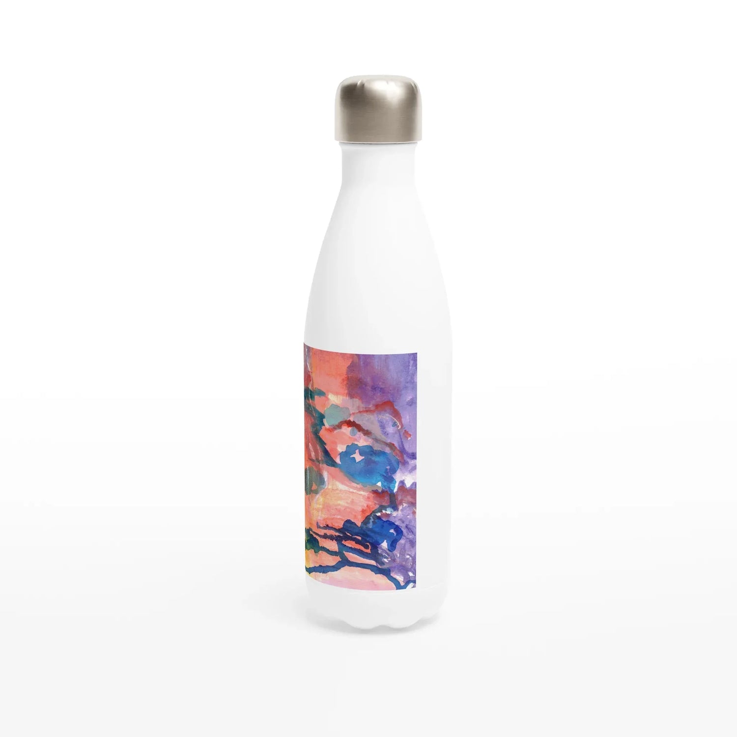 Bouteille isotherme en acier inoxydable 500 ml Neon mirage – Design artistique exclusif - Laure Leprince - Artiste Peintre