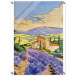 Impression sur acrylique brillante Mas en Provence | Art contemporain par Laure Leprince - Laure Leprince - Artiste Peintre