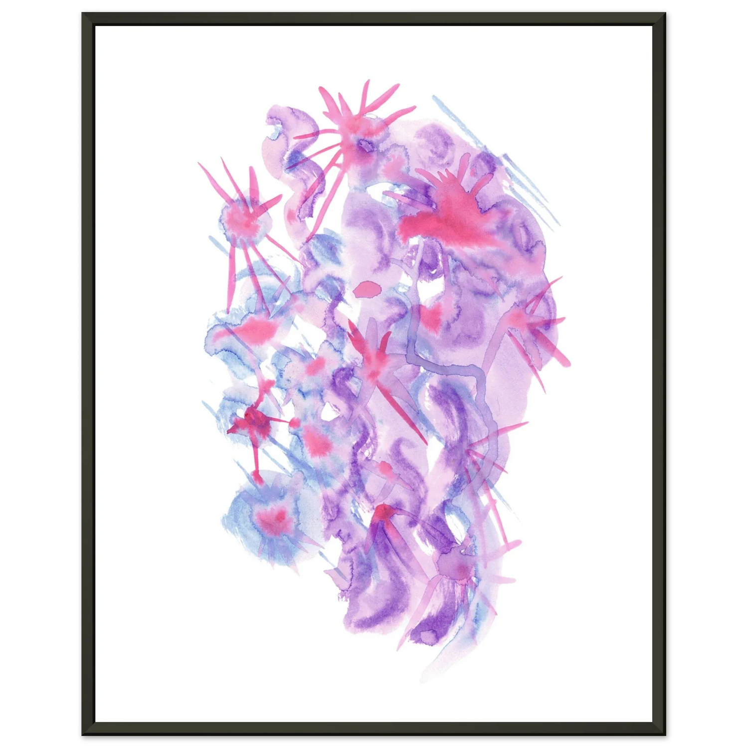 Classic Semi-Glossy Paper Metal Framed Poste Nebuleuse Pourpre - Laure Leprince - Artiste Peintre