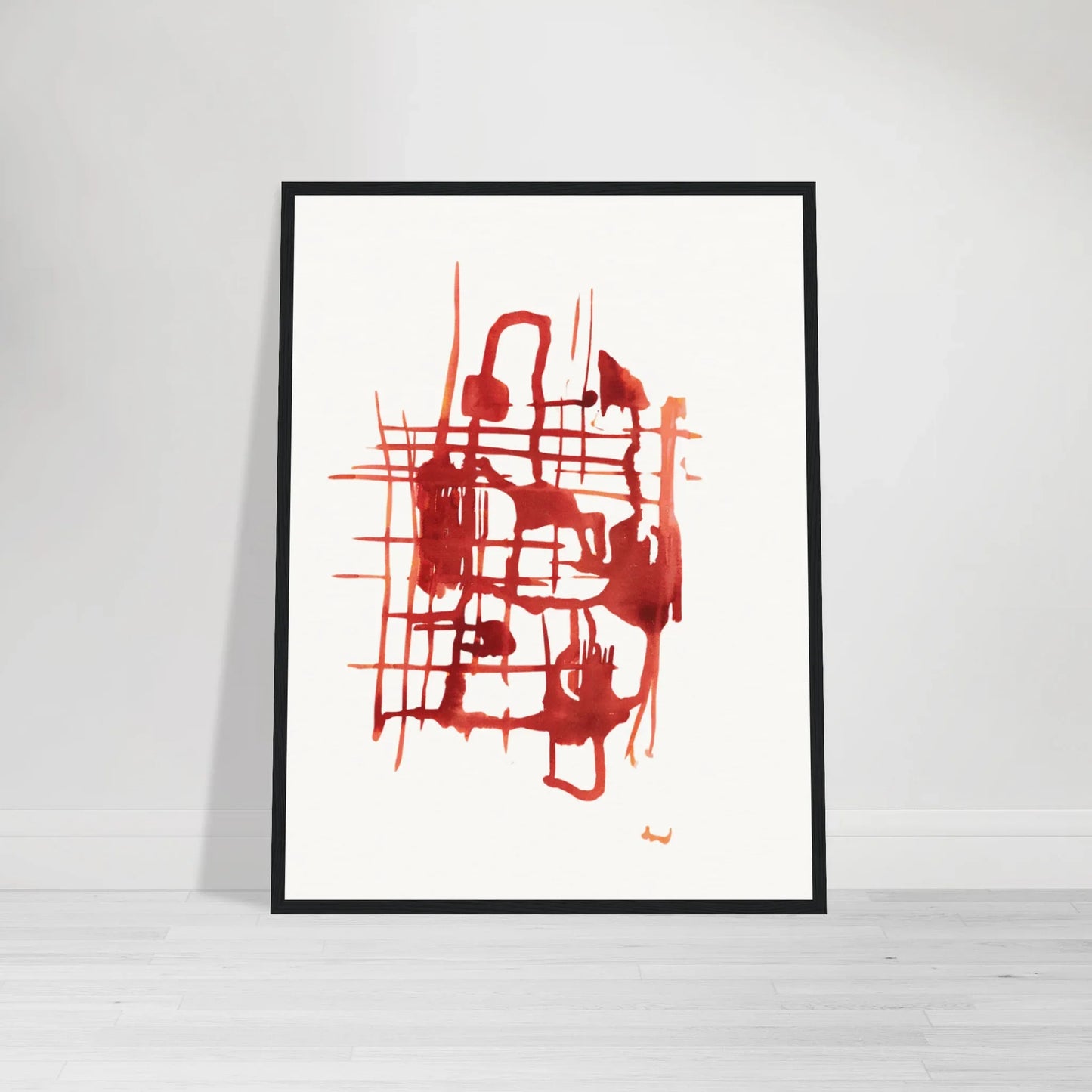 Affiche Encadrée Museum-Quality Matte Paper Wooden Framed Poste Solar Frame - Laure Leprince - Artiste Peintre