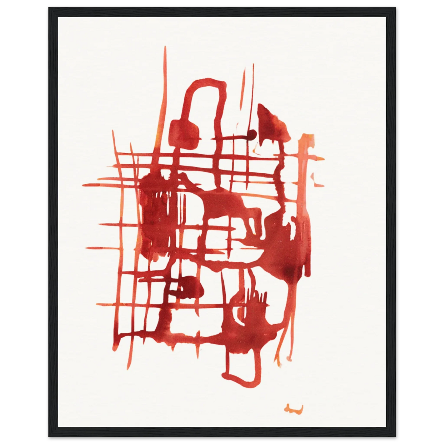 Affiche Encadrée Museum-Quality Matte Paper Wooden Framed Poste Solar Frame - Laure Leprince - Artiste Peintre